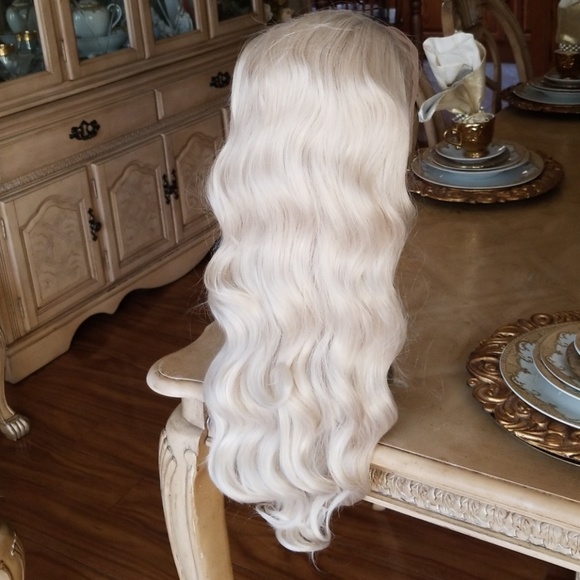 White Blonde Lace Front Wig 22-26 inches